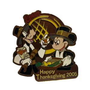 Disney World - Happy Thanksgiving 2005 - Mickey Mouse & Goofy - LE1000 Pin - Picture 1 of 3