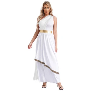 DE iEFiEL Damen Griechische Göttin Kostüm Antike Griechin Römerin Kleid Karneval - Bild 1 von 64