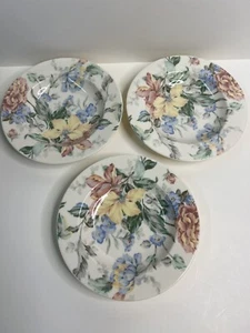 Juego de 3 tazones de sopa/ensalada de tapiz inglés Oscar De La Renta 8 3/4 - Imagen 1 de 3