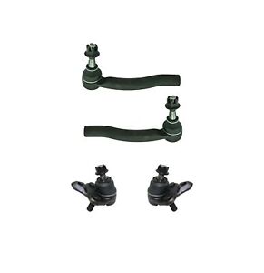 4 Pc Outer Tie Rod Ends & Ball Joints Suspension Kit For Toyota Prius 2004-2009