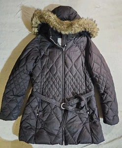 Giacca Parka EDDIE BAUER Classic EB650 Piumino Pelliccia Ecopelliccia Cappuccio Bordo Nero Tg Lg - Foto 1 di 10