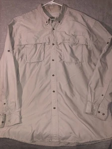 L.L. Bean Button Up Men’s XXLT Beige Long Sleeve - Picture 1 of 9