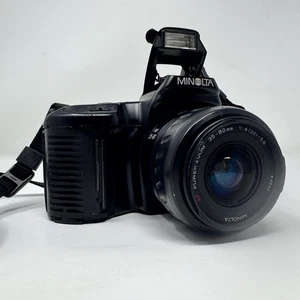 Cámara fotográfica SLR Minolta Maxxum 3xi 35 mm de colección AF Power Zoom lente de 35-80 mm Japón - Imagen 1 de 11