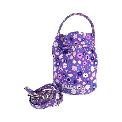 Bolso de hombro BALENCIAGA con cordón flor PU 656682 2 vías púrpura Foto 1 de 4