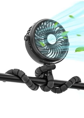 Ventilador portátil para cochecito, camping, oficina, viaje 60 horas de funcionamiento  Foto 1 de 4