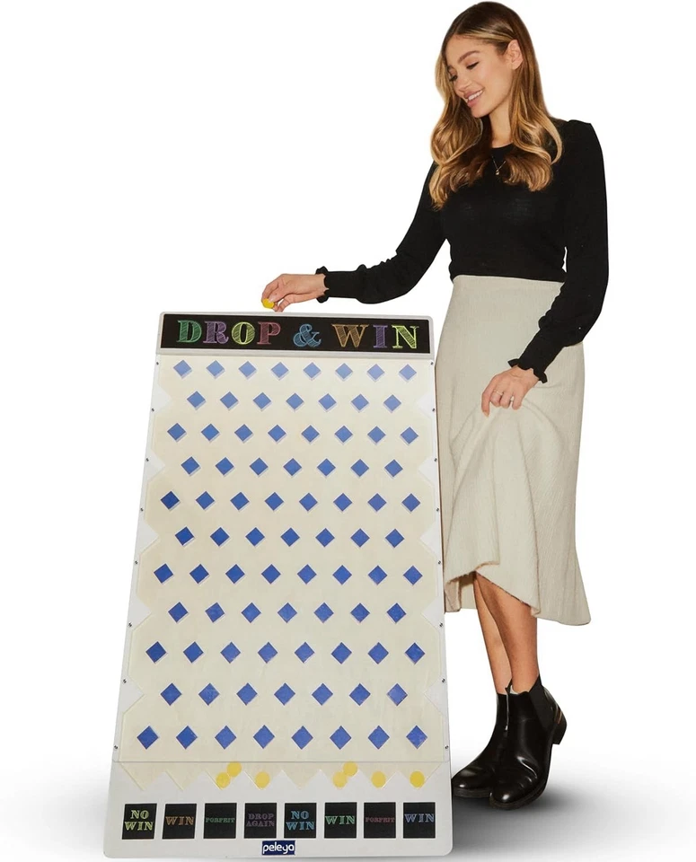 Tablero de juego Giant Prize Drop, 41” x 23”, diversión de carnaval y feria comercial, Plinko Foto 1 de 4