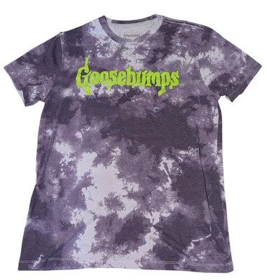 Camiseta pequeña Bioworld Goosebumps 2021 púrpura tie-dye Halloween Foto 1 de 3