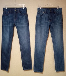 J.CREW Jeans Men (Tag: 29 x 32 /30 x 32) The Driggs Slim Fit Blue Denim Lot Of 2 - Picture 1 of 23