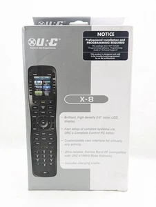 URC X-8 Remote - 200 - Device Universal Remote Control - Black - Picture 1 of 4