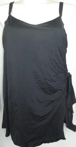 LANDS END Black Sweetheart Swim Dress Swimsuit Womens 24W NEW - Picture 1 of 13