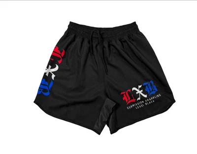 PANTALONES CORTOS DE ENTRENAMIENTO LEVEL X NEGROS LBXX OG EE. UU. - GRANDES - NUEVOS Foto 1 de 2