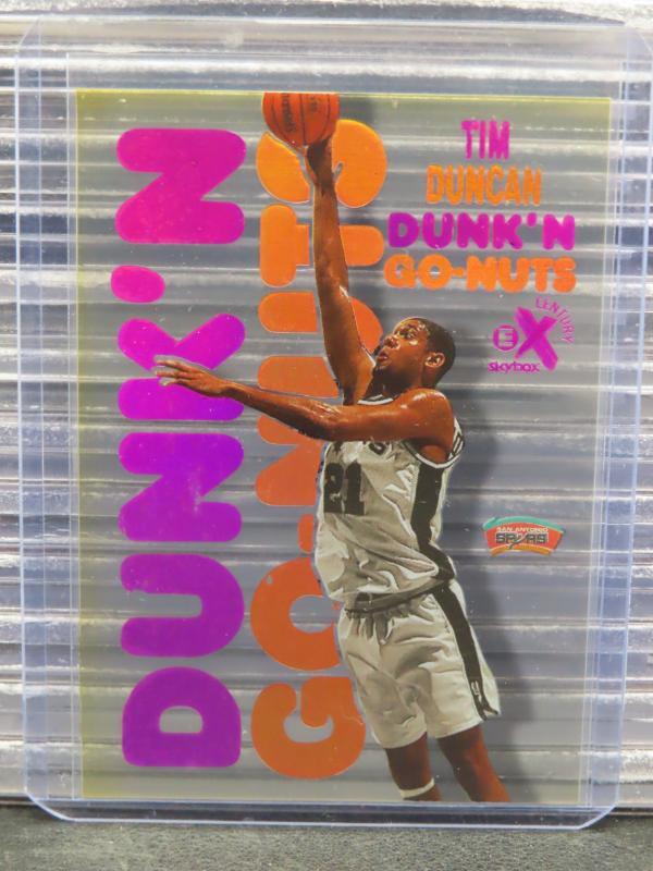 Tim Duncan 1998 SkyBox E-X Century #4DG Dunk 