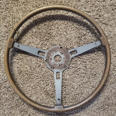 1970 1971 1972 1973 1974 DODGE CHALLENGER CUDA WOODGRAIN STEERING WHEEL MOPAR - Image 1 of 4