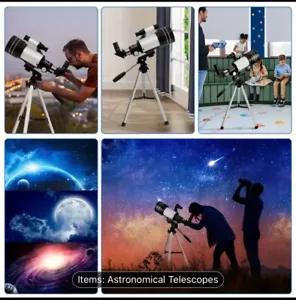 Professional Astronomical Telescope Night Vision w/Certificate HD Viewing Space - Picture 1 of 7