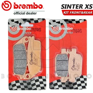 KIT PASTIGLIE FRENO HONDA SH 300 2016-2020 SINTER XS ANTERIORE POSTERIORE BREMBO - Imagen 1 de 2