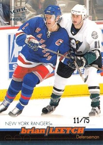 1999-00 Pacific Ice Blue #272 Brian Leetch /75
