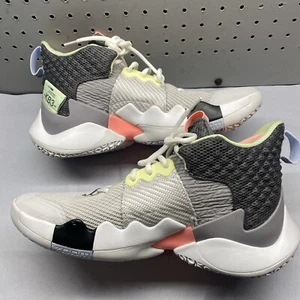 Jordan Mens Gray Why Not Zero.2 A06219-002 Athletic Basketball Shoes Size 11.5 - Picture 1 of 10