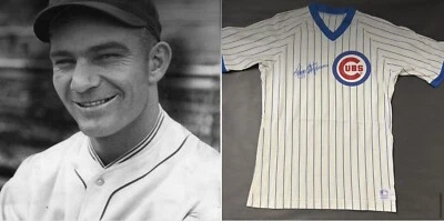 ONLY KNOWN Riggs Stephenson dec85 PSA/DNA 1926-34 Chicago Cubs HOF Signed Jersey - Image 1 of 4
