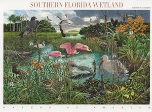 2005 "Southern Florida Wetlands" Commemorative Stamp Sheet, MNH  - Picture 1 of 1