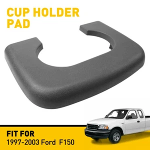 Fit 1997-2003 Ford Center F150 Console Cup Cover Holder Pad Trim Dark Gray New - Picture 1 of 14