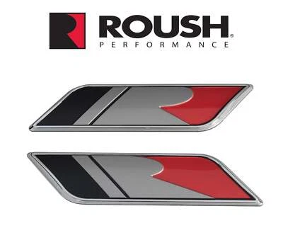 2020-2023 Ford Mustang Roush Stage 1 2 3 TrakPak Fender Emblems 7" x 1.5" Pair - Image 1 of 4