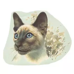 Siamkatze Überglasur Keramik Aufkleber - Bild 1 von 1