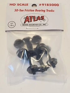 Atlas 50 Ton Friction Bearing Trucks Metal Wheels~HO Train Parts~our# t3865 - Picture 1 of 2