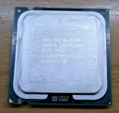 Intel Core 2 Duo E7200, SLAPC - 2.53GHz / 3M / 1066 / 06 - CPU Processore - Immagine 1 di 2