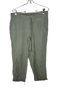 Cloth & Stone olivgrüne Cropped Hose Lyocell Gr. M Taschen Kordelzug weich - Bild 1 von 6