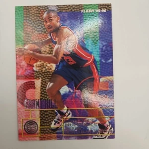 Tarjeta de baloncesto Fleer Silver #51 1995 Grant Hill Salón de la fama Detroit Pistons Super Star - Imagen 1 de 10