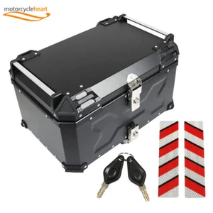 Aluminum Trunk 65L Motorcycle Top Case Waterproof Luggage Storage Tour Tail Box - Picture 1 of 18