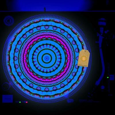 Nelia Turntable Slipmat GLOW BLACKLIGHT 12 inch for DJ Vinyl LP - Image 1 of 2