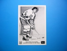 1971/72 ROYAL BANK LEADERS VANCOUVER CANUCKS HOCKEY PHOTO #11 DALE TALLON SHARP+