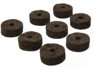8 Black Felt Washer 4mm Thickness for Schaller Grover Strap Lock Button - Picture 1 of 1