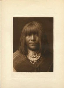 1907 Original Photogravure | Tathamiche - Walapai | Edward Curtis |5 1/2 x 7 1/2 - Picture 1 of 1