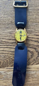 1960er Jahre MR. PEANUT SCHWEIZER HERGESTELLTE ARMBANDUHR mit BLAUEM ARMBAND EEOR - Bild 1 von 6