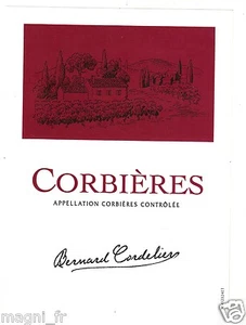 Etiqueta Vino - Corbières - Bernard Cordelier (168) - Imagen 1 de 1