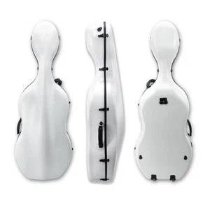 4/4 High quality Cello white Case Carbon Fiber Strong Light Full Size Cello Box - Picture 1 of 7