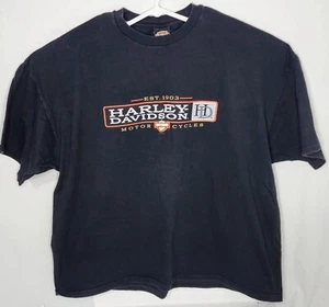 Vintage Harley Davidson California Single Stitch T-Shirt Size Large Black 3XL - Picture 1 of 5
