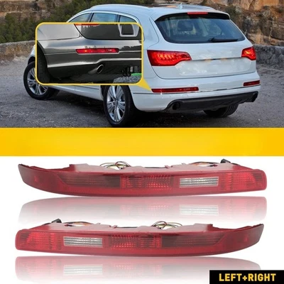 For Audi Q7 2006-2015 L+R LED Rear Bumper Light Turn Signal Stop Brake Light  - Image 1 of 4