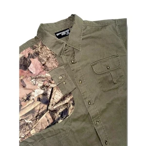 Mossy Oak Break-Up Infinity Camo Hunting Shirt Long Sleeve Button Up XL - Picture 1 of 7