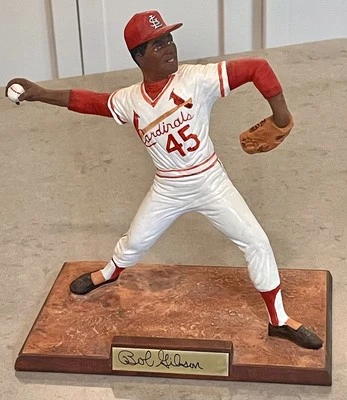 1990 Prosport Creations St Louis Cardinals Bob Gibson Figure 9" Signed Autograph - Image 1 of 4