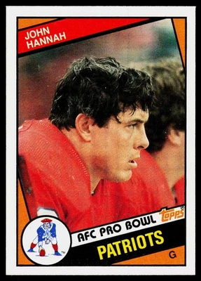 John Hannah, 1984 Topps, #137, New England Patriots, - Image 1 of 2