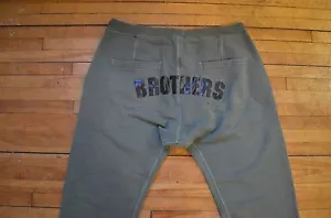 DSQUARED2 Selten Vintage Look Black Brothers Druck Militar Grün Jogginghose S-L - Bild 1 von 7
