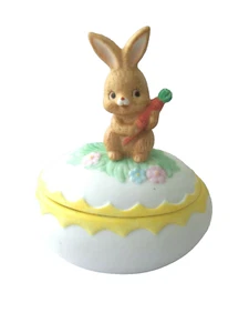 Vintage Osterei Osterhase Hase Lefton Schmuckschatulle!  1983!  TAIWAN!   - Bild 1 von 6