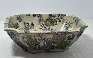 Vintage Asian Oriental Floral Candy, Fruit Bowl Dish Decor - Picture 1 of 12