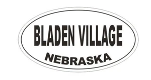 Bladen Village Nebraska Oval Autoaufkleber oder Helmaufkleber D5139 Oval - Bild 1 von 1