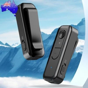 Wireless Audio Adapter Black BT 5.3 Transmitter Receiver Adapter for TV/PC/Car - Afbeelding 1 van 12