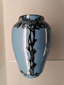 Jugendstil Keramik Vase mit Schlicker-Malerei Laeuger? - Picture 1 of 15
