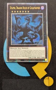 ALIN-EN048 Eclipse, Dragon Ruler of Catastrophes Quarter Century Rare YuGiOh - Picture 1 of 3